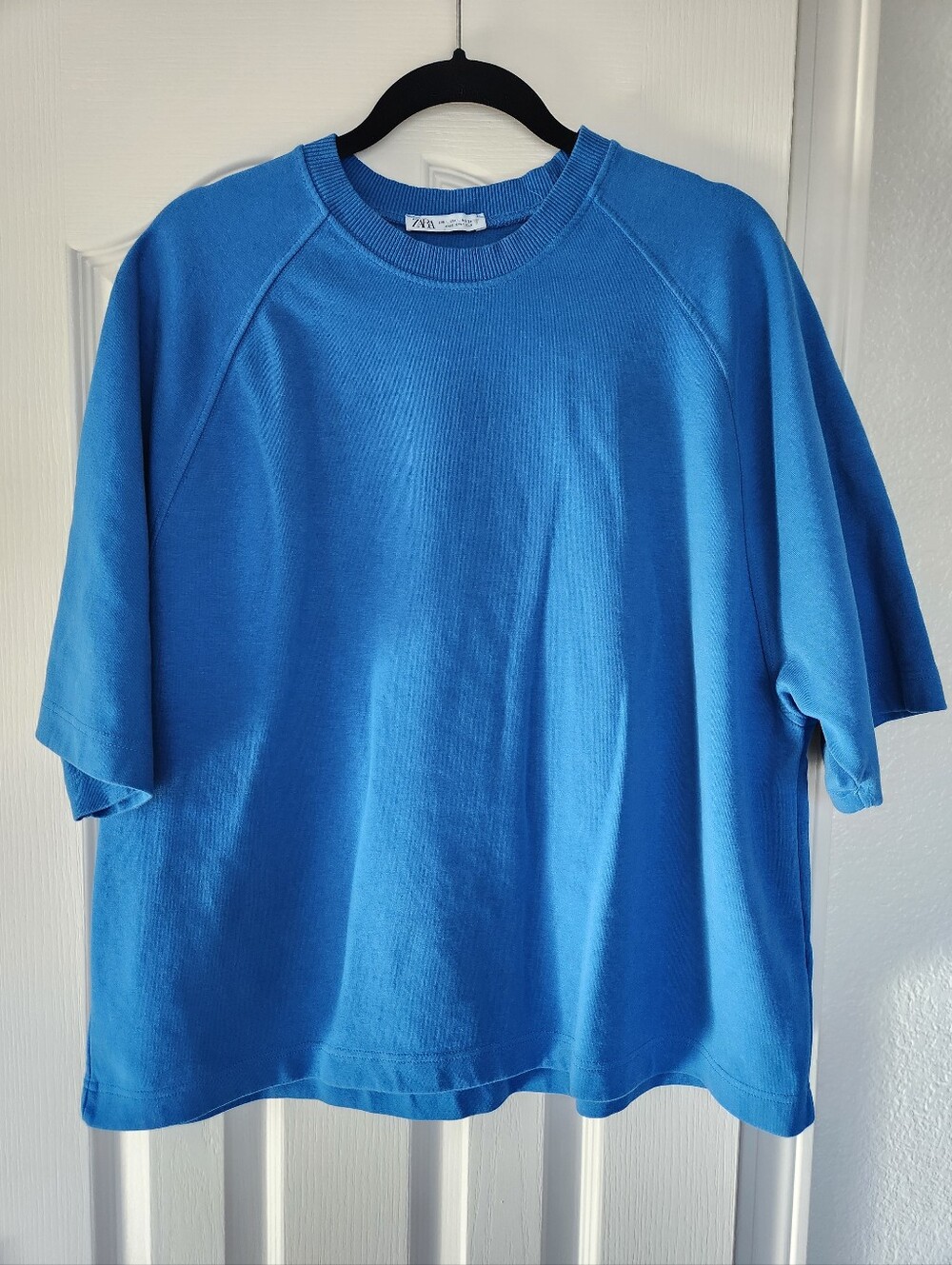 ZARA Blue Shirt Top Size L